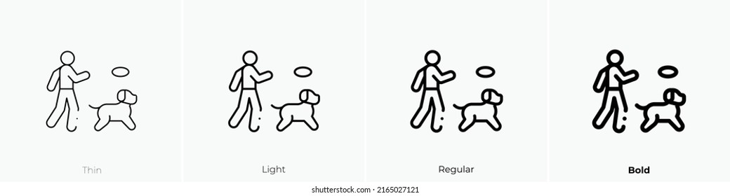 playing icon. Linear style sign isolated on white background. Vector illustration.