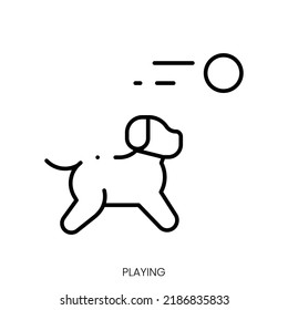 icono de reproducción. Signo de estilo lineal aislado en fondo blanco. Ilustración del vector