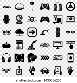Playing icons set. Simple style of 36 playing vector icons for web for any design