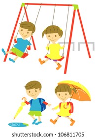 playing kids