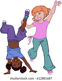 playing kids