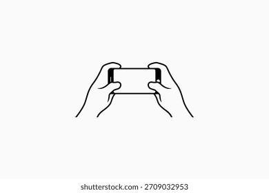 Spielen Handy-Spiel-Logo-Symbol-Illustration