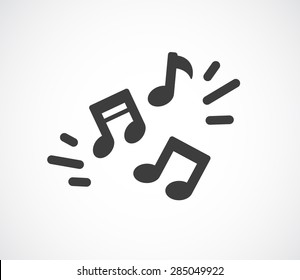 Symbol für Musik-Noten - abstrakter Hintergrund