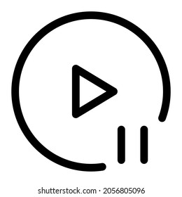 botón Reproducir en pausa en la aplicación de música