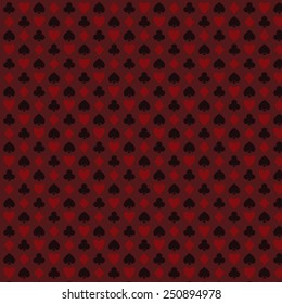 playing, poker, blackjack cards symbol seamless pattern red.