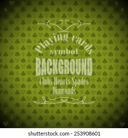 playing, poker, blackjack cards symbol background sample text.