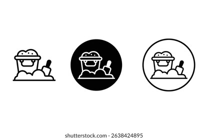 playing sand beach design, vector, isolated on transparent background