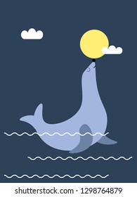 Playing the seal and the moon