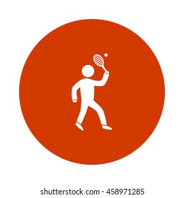 playing tennis  icon