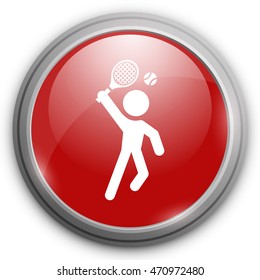 playing tennis icon