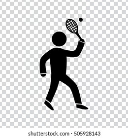 playing tennis  icon