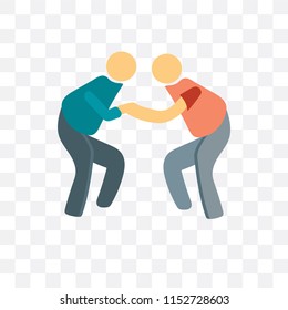 Playing vector icon isolated on transparent background, Playing logo concept