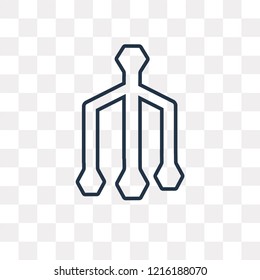Playing vector outline icon isolated on transparent background, high quality linear Playing transparency concept can be used web and mobile