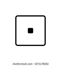 playing zary one icon. Element of minimalistic icons for mobile concept and web apps. Thin line icon for website design and development, app development