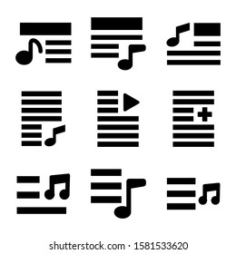 playlist icon isolated sign symbol vector illustration - Collection of high quality black style vector icons

