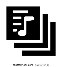 playlist icon isolated sign symbol vector illustration - high quality black style vector icons
