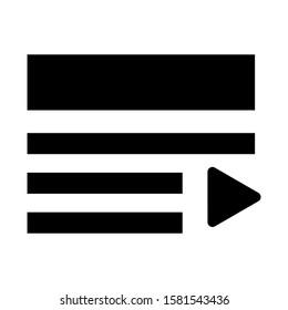 playlist icon isolated sign symbol vector illustration - high quality black style vector icons
