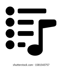 playlist icon isolated sign symbol vector illustration - high quality black style vector icons
