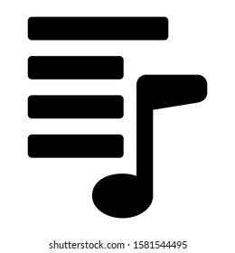 playlist icon isolated sign symbol vector illustration - high quality black style vector icons
