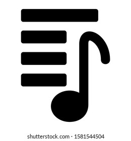 playlist icon isolated sign symbol vector illustration - high quality black style vector icons

