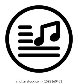 playlist icon isolated sign symbol vector illustration - high quality black style vector icons
