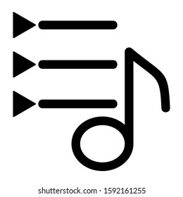 playlist icon isolated sign symbol vector illustration - high quality black style vector icons
