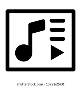 playlist icon isolated sign symbol vector illustration - high quality black style vector icons

