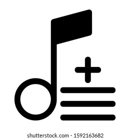 playlist icon isolated sign symbol vector illustration - high quality black style vector icons
