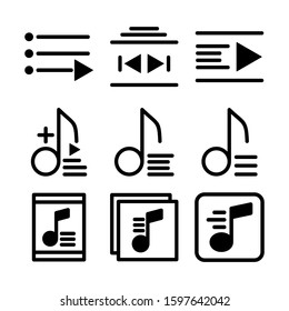 playlist icon isolated sign symbol vector illustration - Collection of high quality black style vector icons
