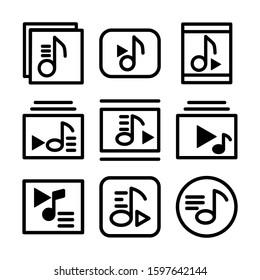 playlist icon isolated sign symbol vector illustration - Collection of high quality black style vector icons
