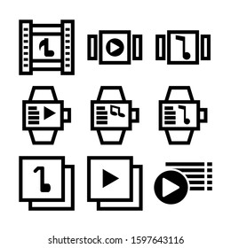 playlist icon isolated sign symbol vector illustration - Collection of high quality black style vector icons
