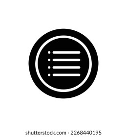 playlist icon with isolated vektor and transparent background.