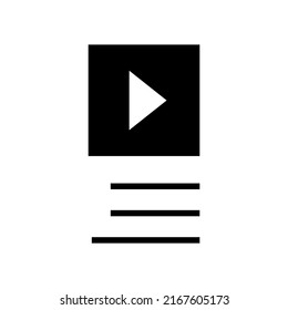 playlist icon or logo isolated sign symbol vector illustration - high quality black style vector icons
