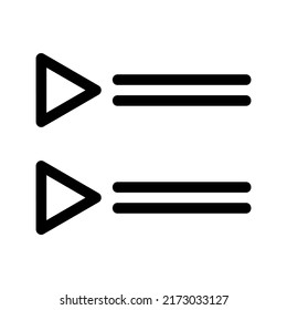 playlist icon or logo isolated sign symbol vector illustration - high quality black style vector icons
