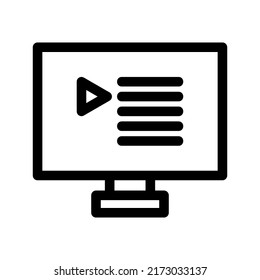playlist icon or logo isolated sign symbol vector illustration - high quality black style vector icons
