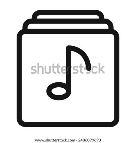 playlist icon mark in filled style