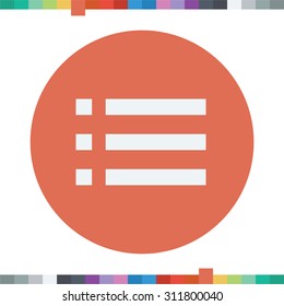Playlist icon, music icon.