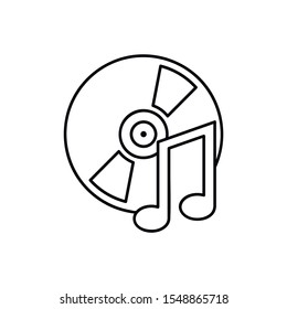 playlist icon from music outline collection. Thin line playlist icon isolated on white background.