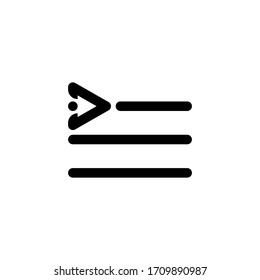 Playlist Icon, Music Sign is in Line Style, Vector Icon