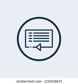 Playlist icon. Vector illustration