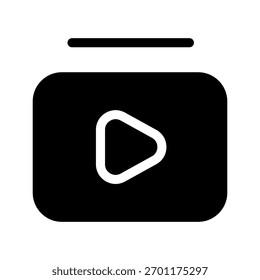 Playlist Icon Vector Symbol Design Illustration