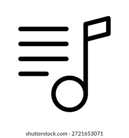 Illustration zum Entwurf eines Vektorsymbols für Playlisten