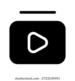 Illustration zum Entwurf eines Vektorsymbols für Playlisten