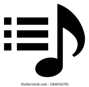 Playlist Track Mixer Vector Icon