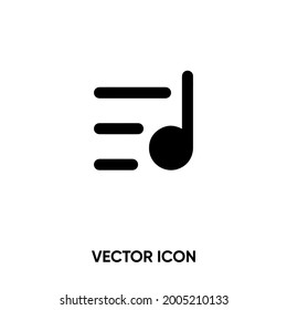 Playlist vector icon. Modern, simple flat vector illustration for website or mobile app. Music symbol, logo illustration. Pixel perfect vector graphics	