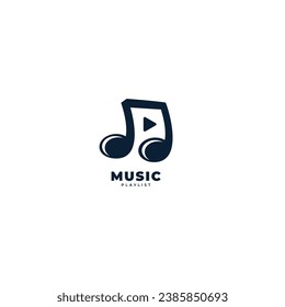 Playlist vector icon on white background. Flat vector playlist icon symbol sign from modern music collection for mobile concept and web apps design.
