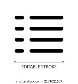 Playlist white linear ui icon. Sequence of video files. Mediaplayer interface. GUI, UX design. Outline isolated user interface element for app and web. Editable stroke. Arial font used