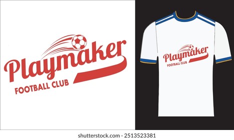 Playmaker T-shirt sports jersey design template, T-shirt logo design , Vector Illustration