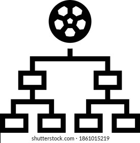 Playoff Icon in Outline Style