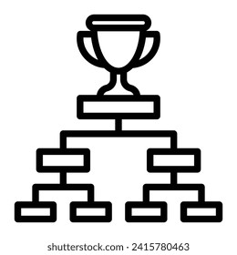 PlayOff Vector Line Icon Design